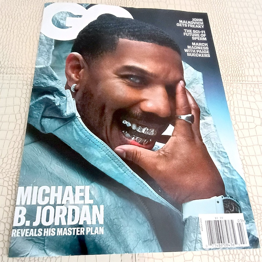 GQ MAGAZINE - MARCH 2025 - MICHAEL B JORDAN COVER - NCAA MADNESS, MALKOVICH